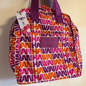 Aloha Collection x Hawaiian Airlines Flight Bag, Vintage Hawaiian